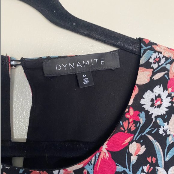 Dynamite Floral Tie Dress - Picture 3 of 4